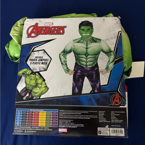 Marvel Avengers Hulk Kids Costume - Green and Purple - Picture 3 of 4